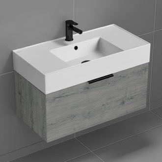 Bathroom Vanity Floating Bathroom Vanity, Modern, 32
